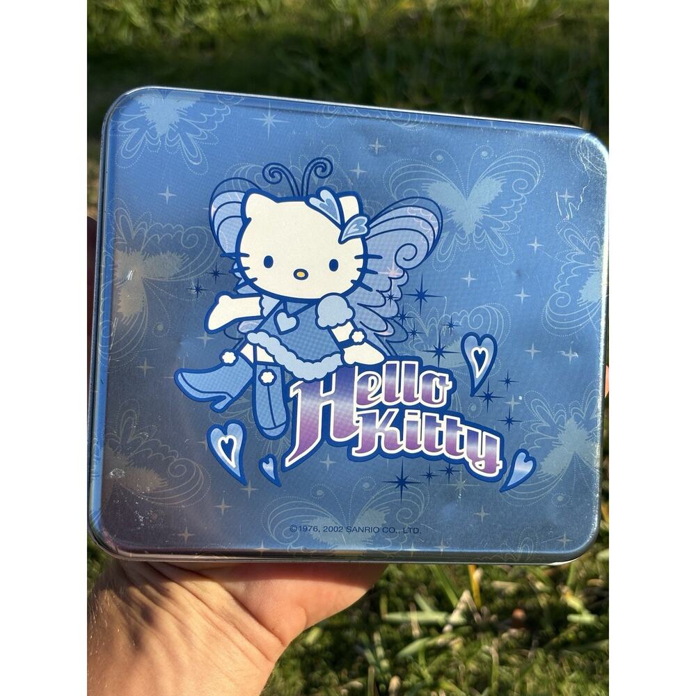 Vintage 2002 Sanrio Hello Kitty Metal Memo Tin W/ Paper